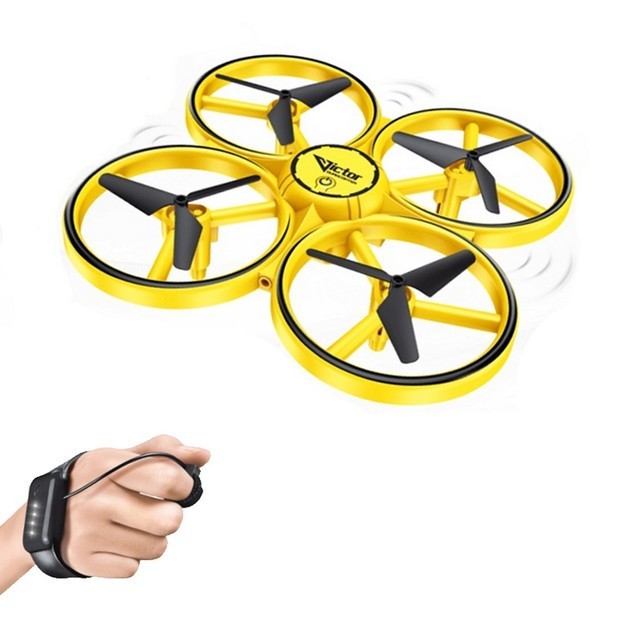 

Квадрокоптер дрон Tracker Drone Pro Original с сенсорным управлением на руку, жестами, ручной дрон (450203-1)