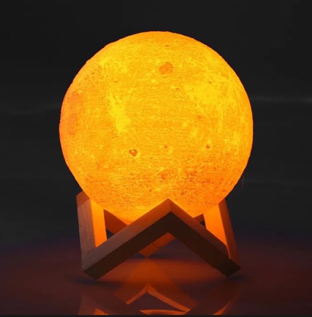 

Настольный светильник-ночник 3D MOON LAMP Месяц 15 см