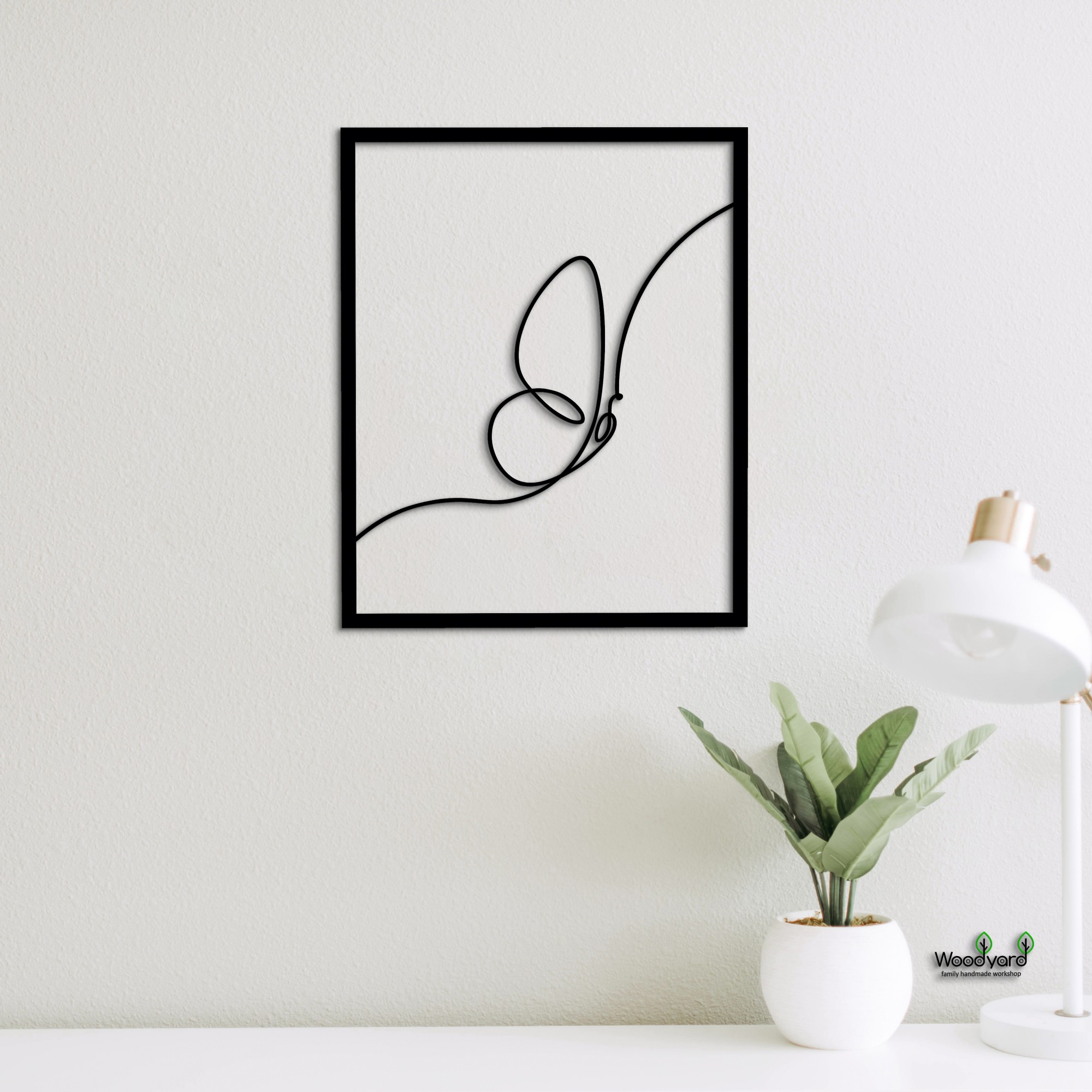 

Панно из дерева Woodyard бабочка 70х90 см чёрное 0071