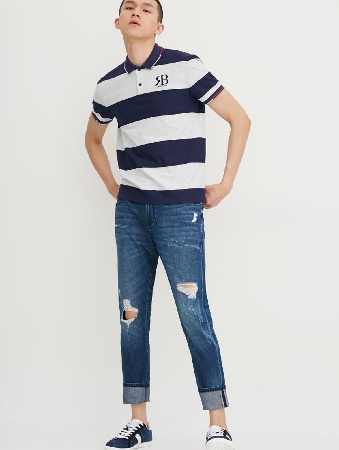 

Джинсы с потертостями Jack & Jones 217132575  Синий, Джинсы с потертостями Jack & Jones 217132575 M Синий