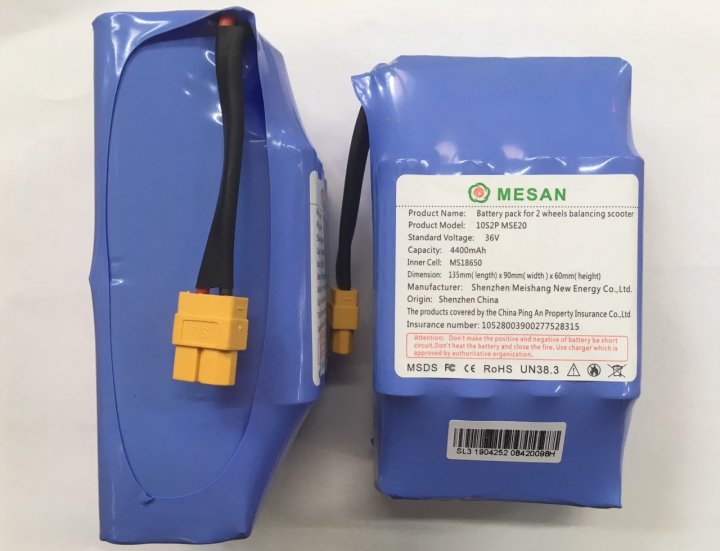 

Аккумулятор для гироборда Mesan 4400 mAh 36v