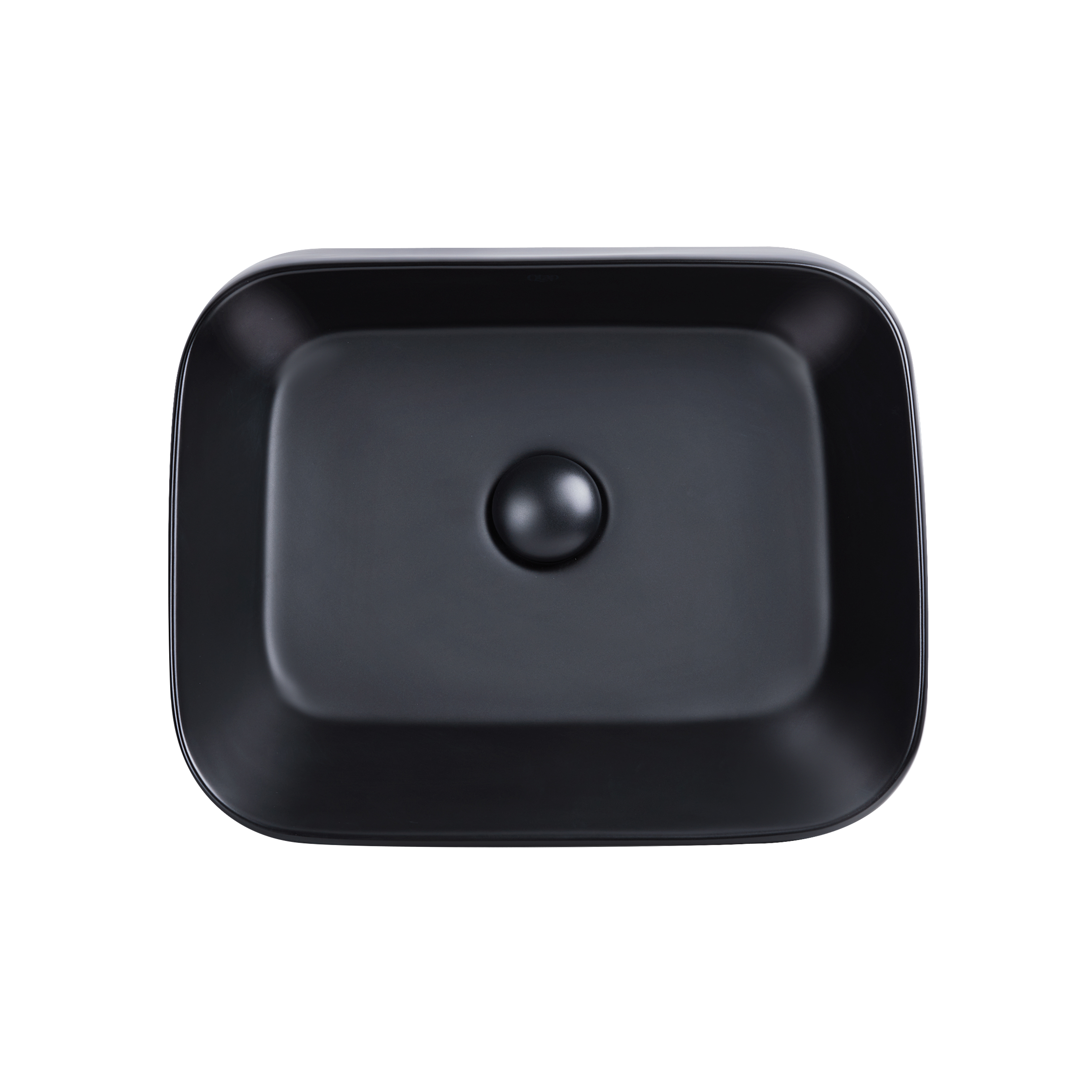 

Раковина Qtap Scorpio 450х390х120 Matt black с донным клапаном QT14112242MBMB