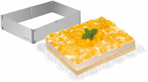 

Регулируемая форма для торта прямоугольная Tescoma Delicia