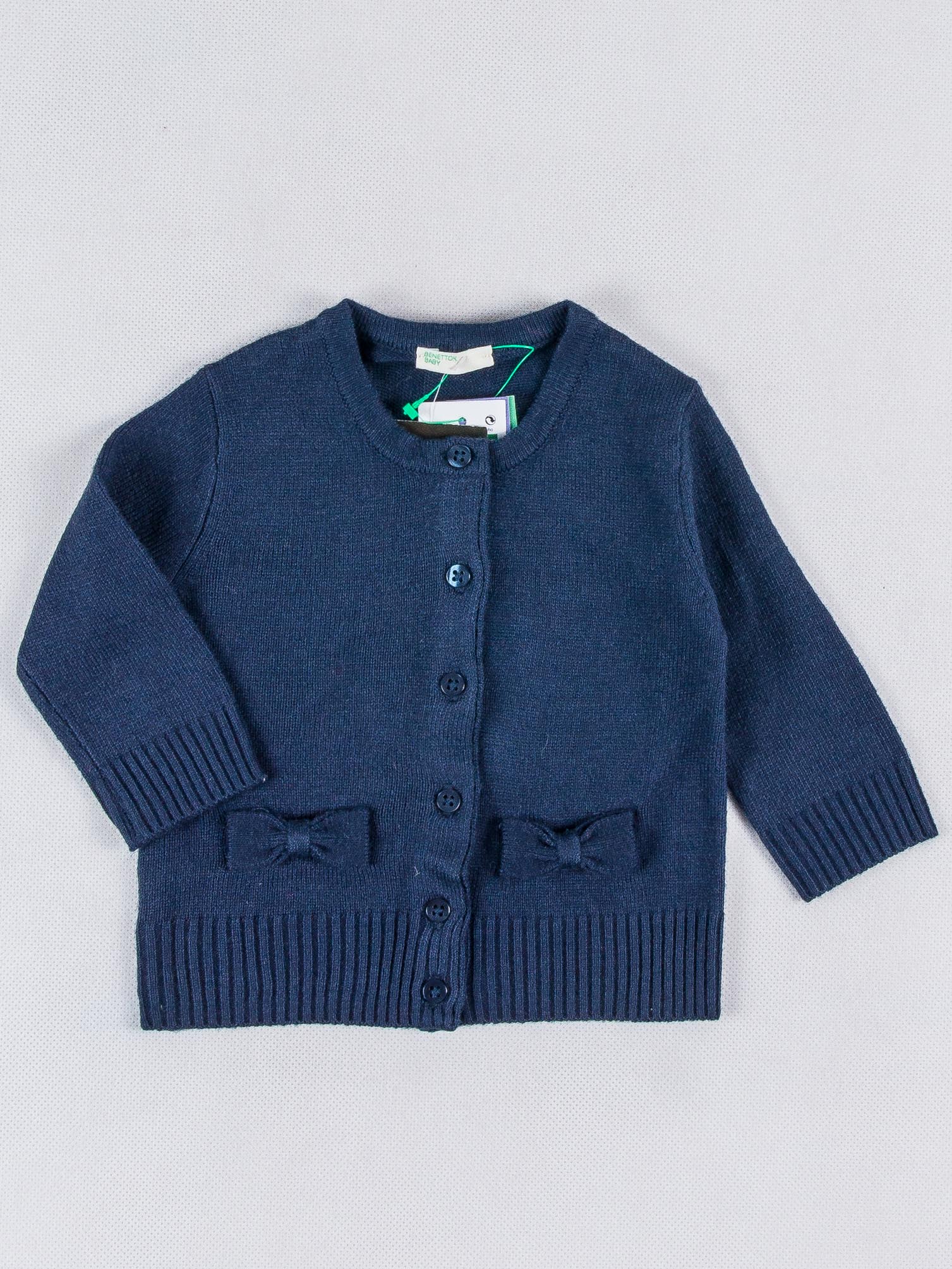 

Кардиган с бантиками Benetton V160818-27  cm Синий, Кардиган с бантиками Benetton V160818-27 56 cm Синий