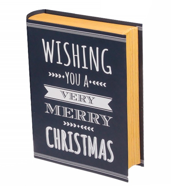 

Новогодняя подарочная коробка "Christmas book", 28х21х6 см