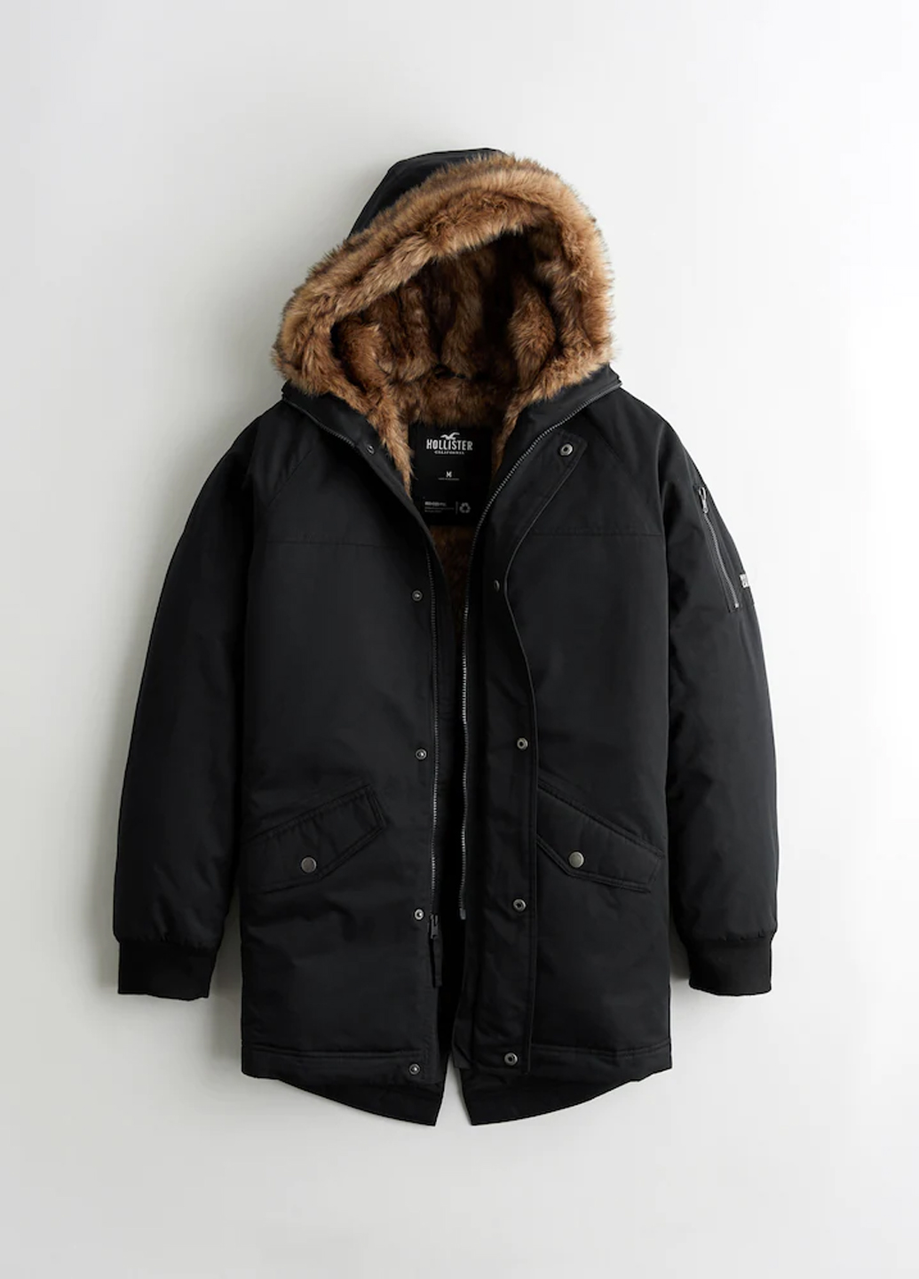 

Парка Hollister HC8730M  Черный, Парка Hollister HC8730M L Черный