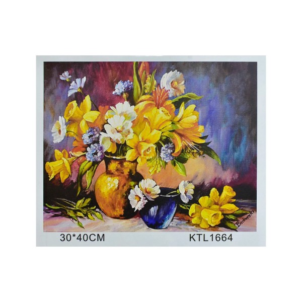 

Картина по номерам Bambi KTL 1664 "Цветы", 30х40см (BAM005753)
