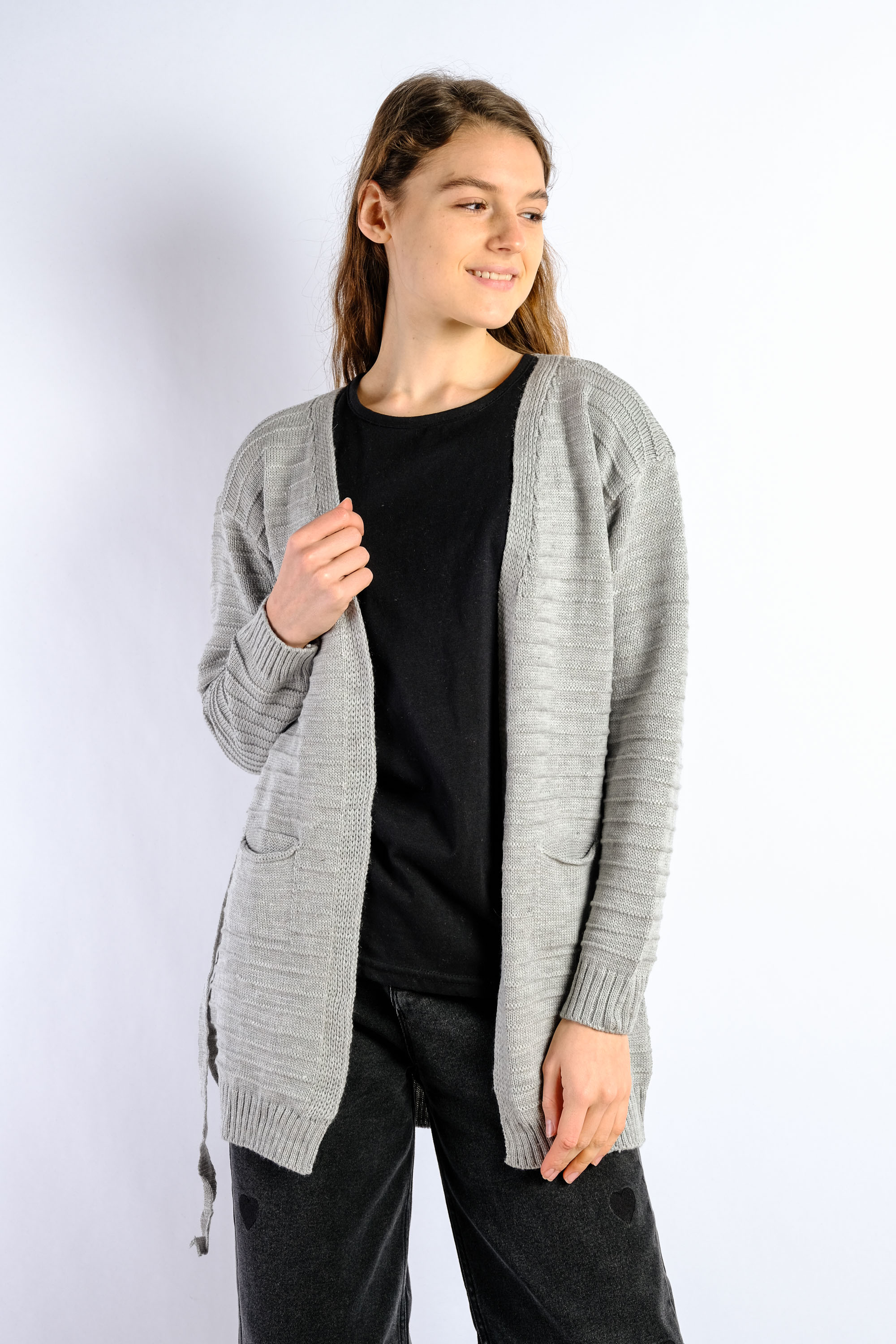 

Кардиган женский Time of Style 85F520-1  Светло-серый, Кардиган женский Time of Style 85F520-1 One size Светло-серый