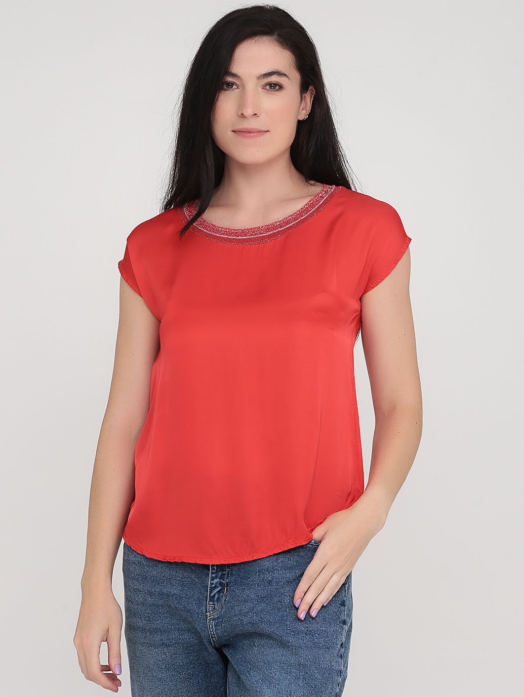 

Блузка красная летняя Sarah Chole 48258  Красный, Блузка красная летняя Sarah Chole 48258 One size Красный