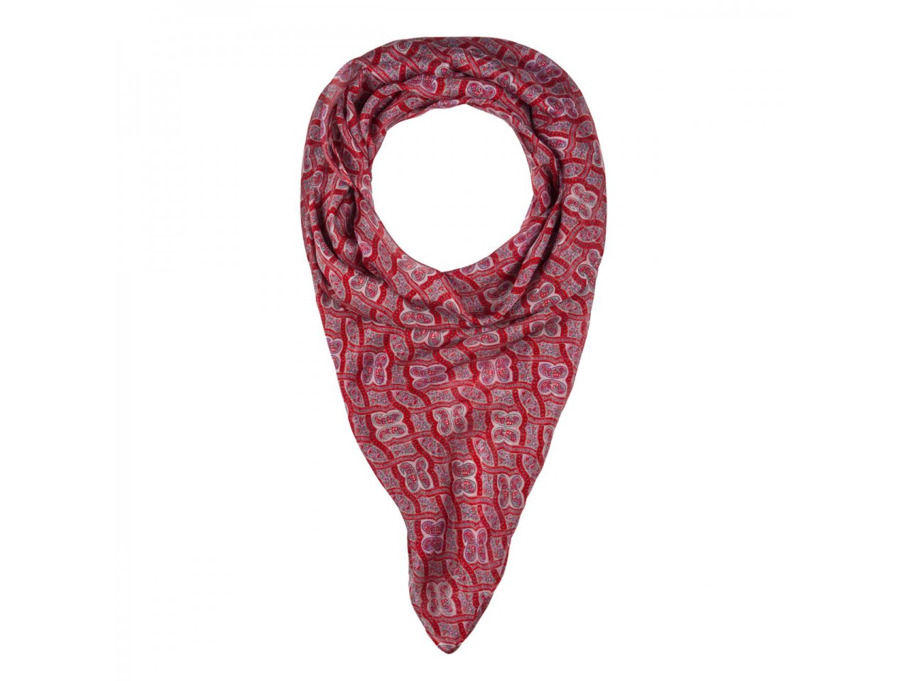 

Невесомый шелковый платок насыщенного цвета Oriental Red от So Special