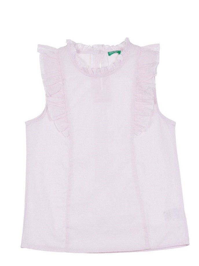 

блузка с рюшами Benetton 5AMJ5T1C0 150 cm (87569150cm) Розовый
