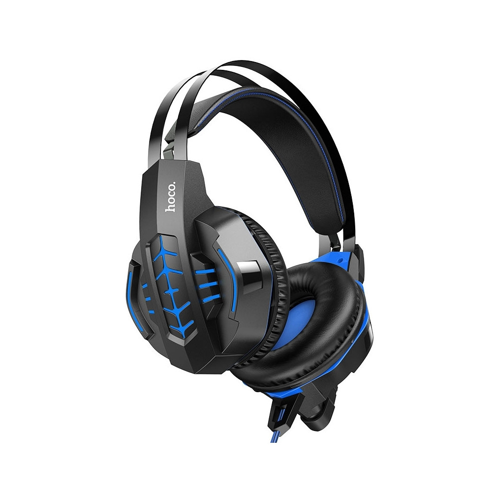 

Наушники игровые Hoco W102 Cool tour gaming headphones Blue