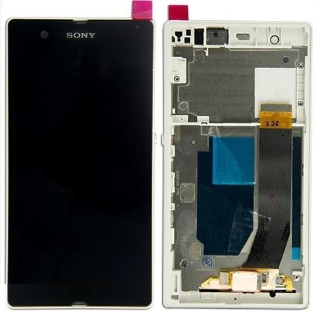 

Дисплей для Sony L36h C6602 Xperia Z, LT36i C6603, C6606, C6616 с сенсором и рамкой Белый оригинал