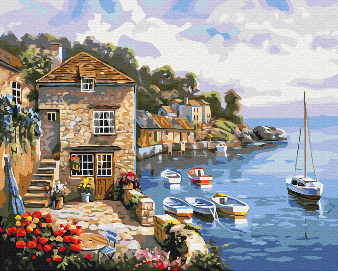 

Картина по номерам Brushme Лодки в море 40×50 (BS296)