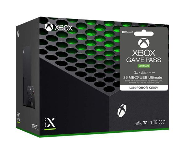 

Microsoft Xbox Series X 1Tb + Xbox Game Pass Ultimate (36 месяцев)