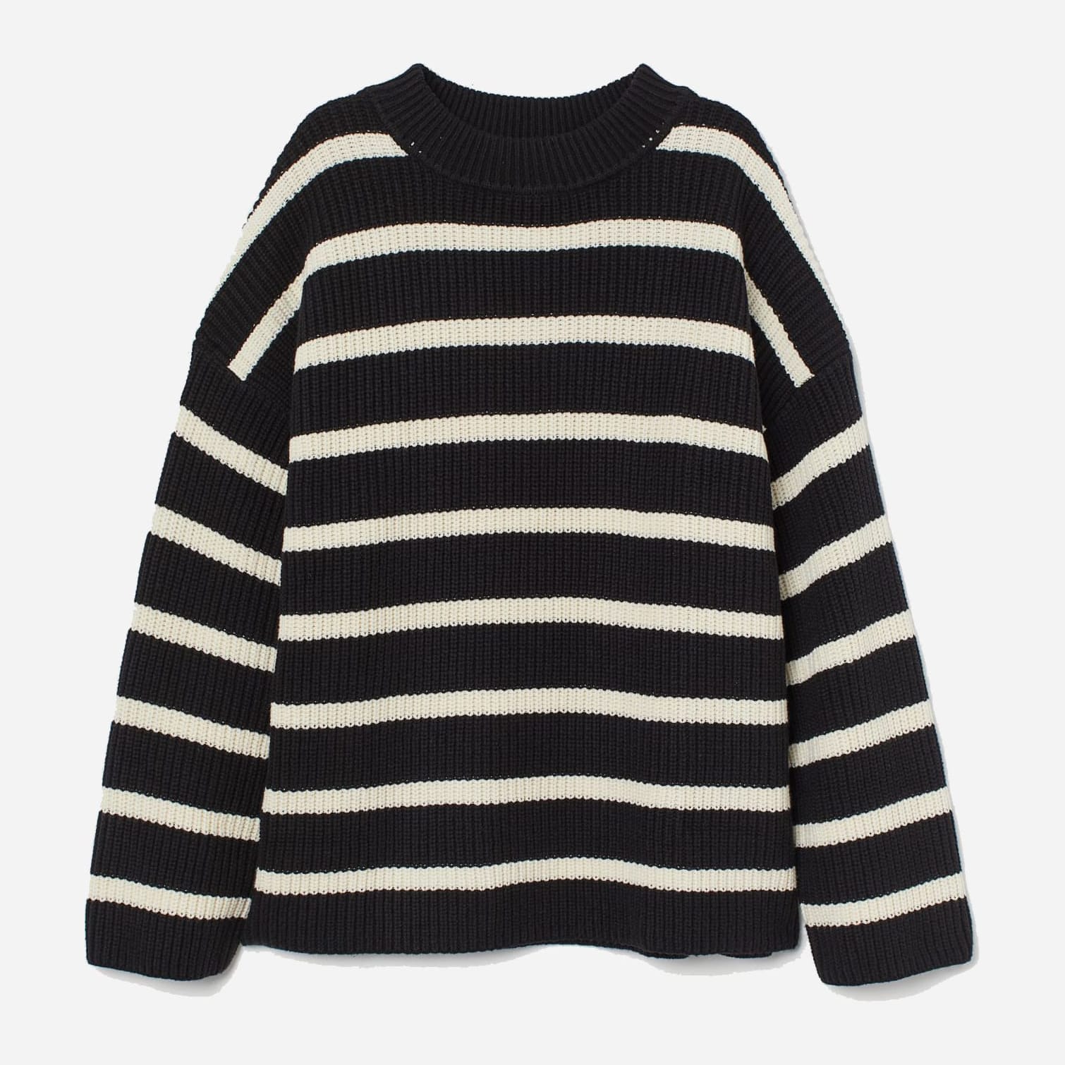

Джемпер H&M 8635832RP71 XL Черный с белым