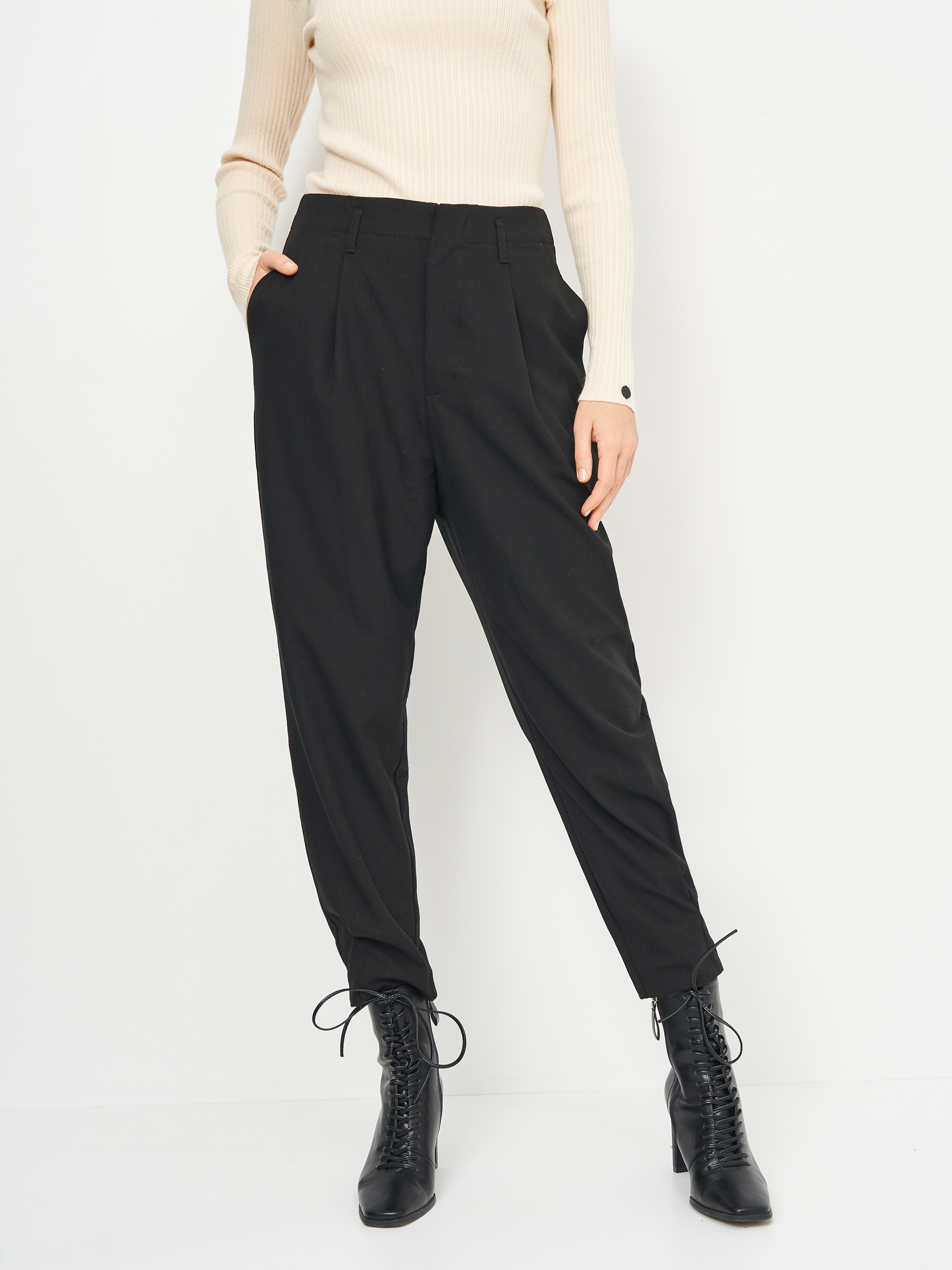 

Брюки Zara 7385/166/800  Черные, Брюки Zara 7385/166/800 M Черные