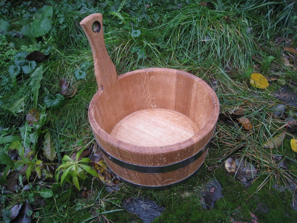 

Шайка для бани и сауны дубовая 5 л BarrelMaster