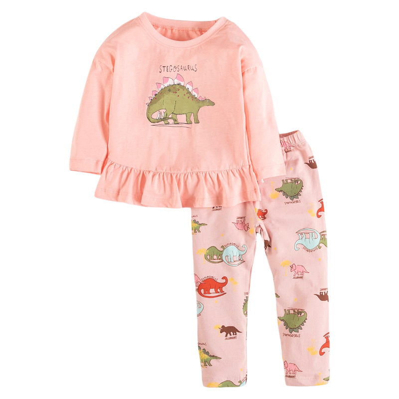 

Костюм для девочки 2 в 1 с изображением динозавра персиковый Stegosaurus Berni Kids (130) Персиковый (59616)