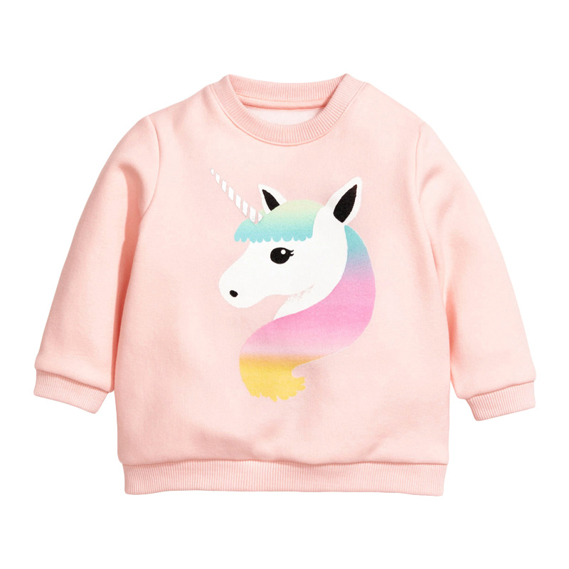 

Свитшот для девочки с изображением единорога персиковый Rainbow unicorn Berni Kids (100) Персиковый (59657)