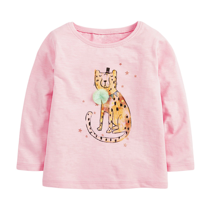 

Лонгслив для девочки с изображением тигра розовый Circus tiger Berni Kids (100) Розовый