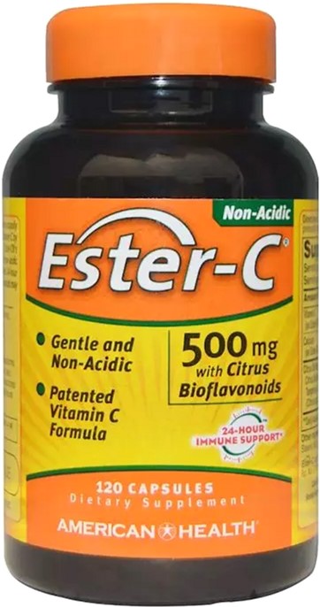 

Эстер-С American Health с Бифлавоноидами, Ester-C, American Health, 500 мг, 120 капсул (076630169615)