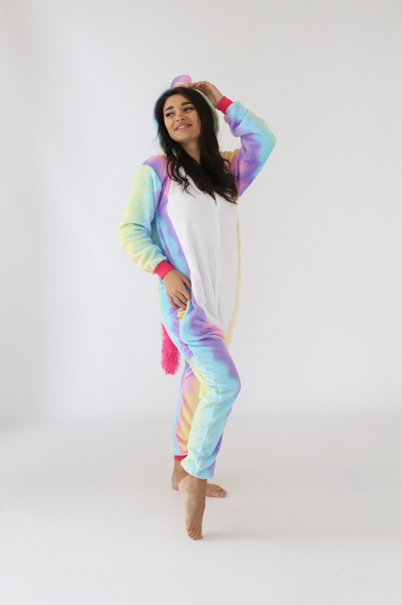 

Пижама кигуруми Kigurumi разноцветный радужный единорог  (105-115 см, Пижама кигуруми Kigurumi разноцветный радужный единорог 110 (105-115 см)