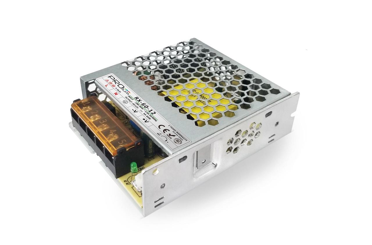 

Блок питания импульсный PROLUM 60W 12V (IP20; 5A) - Series "RX" 223023