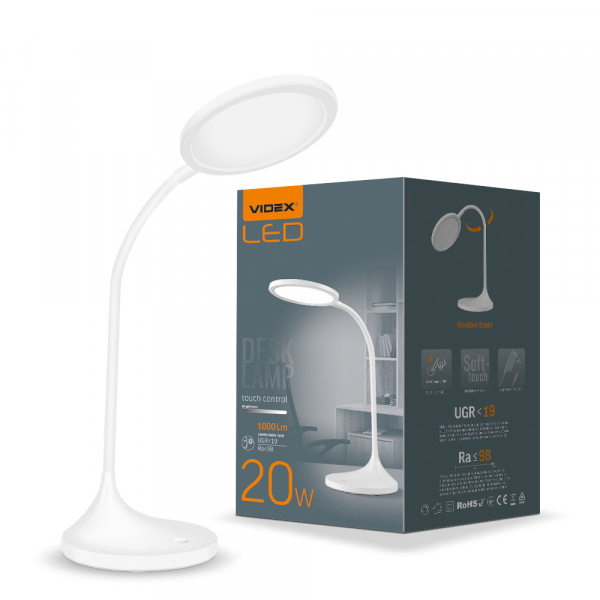 

LED лампа настольная VIDEX VL-TF14W 20W 4100K
