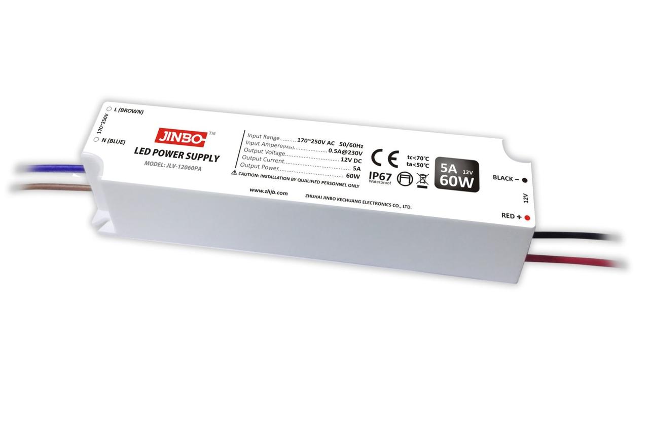 

Блок питания импульсный ПЛАСТИК JINBO 100W 12V (IP67, 8.33А) Series "JLV" 223019