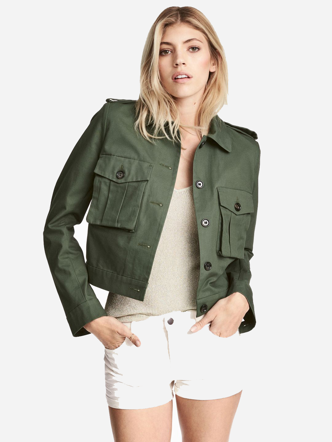 

Ветровка-рубашка H&M 0479632  Хаки, Ветровка-рубашка H&M 0479632 34 Хаки