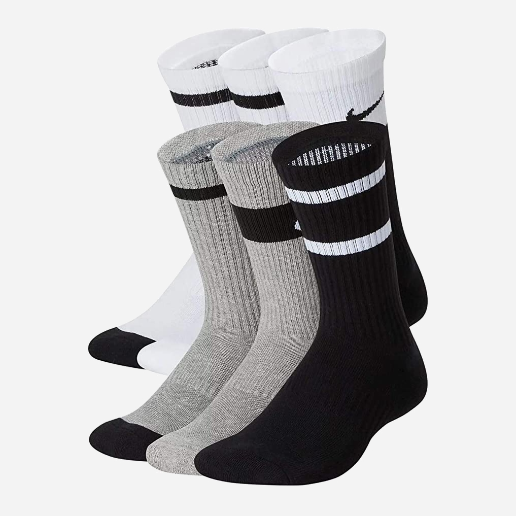 

Набор носков Nike Y Nk Everyday Cush Crew CK7302-901 M (38-42) 6 пар Черный/Белый/Серый