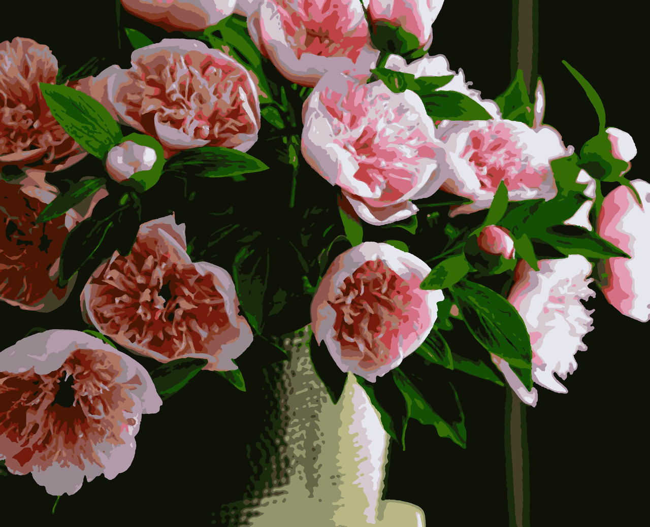 

Картины по номерам Artissimo Розовые пионы 50*60 см