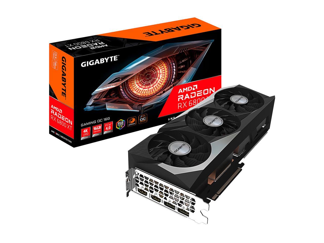

Видеокарта Gigabyte Radeon RX 6800 XT GAMING OC 16G (GV-R68XTGAMING OC-16GD)