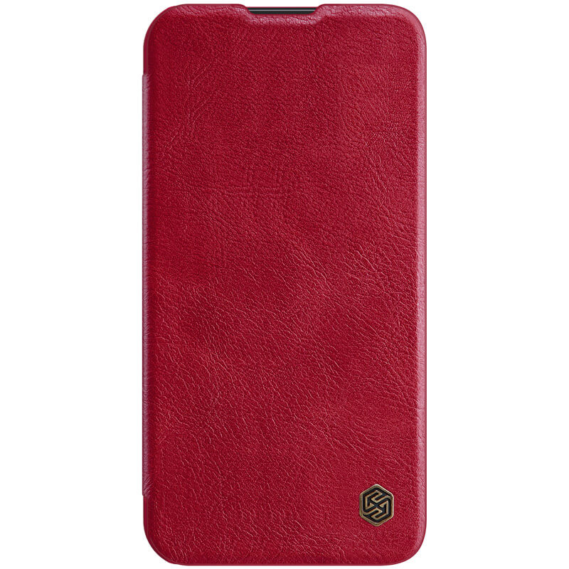 

Кожаный чехол (книжка) Nillkin Qin Pro Camshield для Apple iPhone 13 Pro Max (6.7") Красный