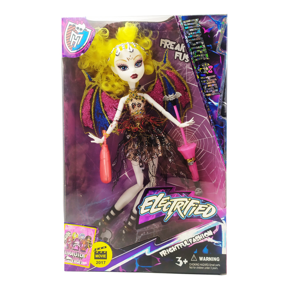 

Детская кукла "MONSTER HIGH" на шарнирах с сумочкой и зонтиком 516-2