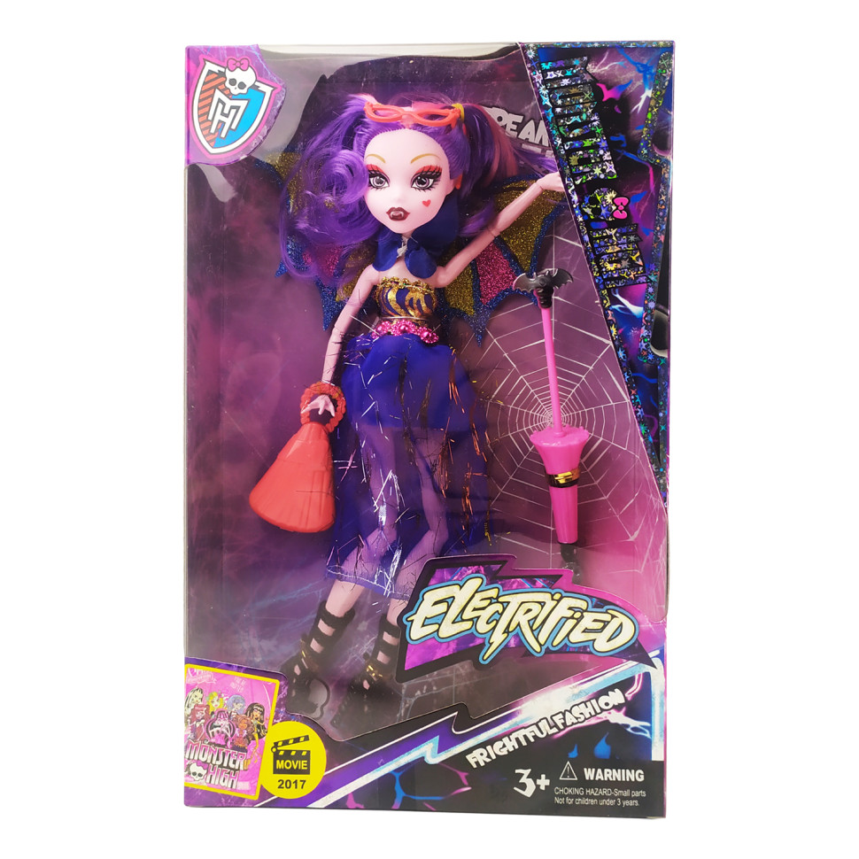 

Детская кукла "MONSTER HIGH" на шарнирах с сумочкой и зонтиком 516-7