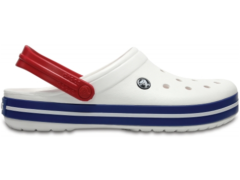 

Чоловічі сабо, крокси Crocband White/Blue M10-W12 (43) белые с синим