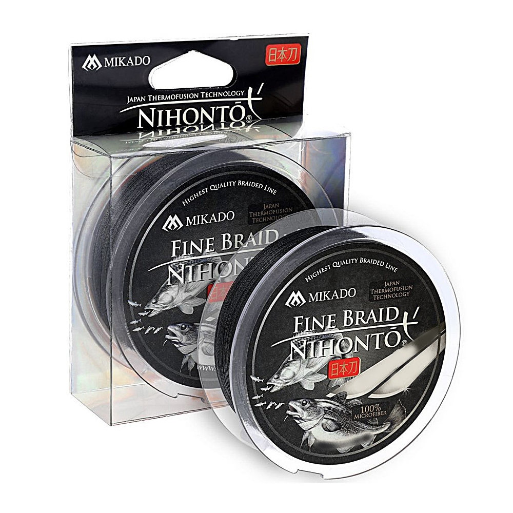 

Шнур Mikado Nihonto Fine Braid 150m 0.16mm 12.5kg black (Z19B-016)