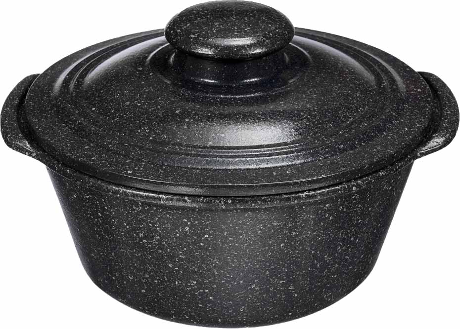 

Кастрюля с ручками и крышкой GF Champion Stone Granit Series 1.2 л