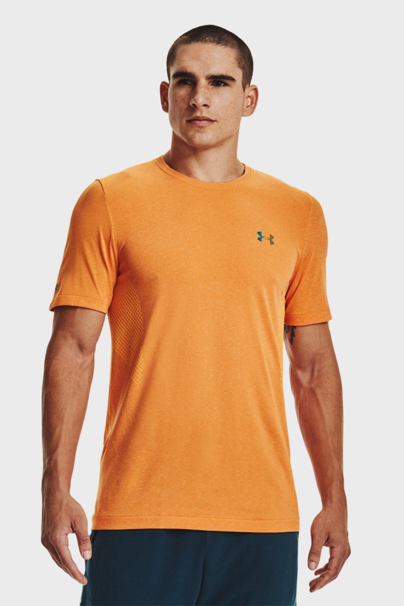 

Мужская оранжевая футболка UA Rush Seamless SS Under Armour XXL 1361130-857