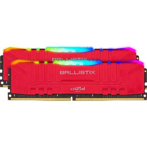

Crucial 16 GB (2x8GB) DDR4 3200 MHz Ballistix RGB Red (BL2K8G32C16U4RL)