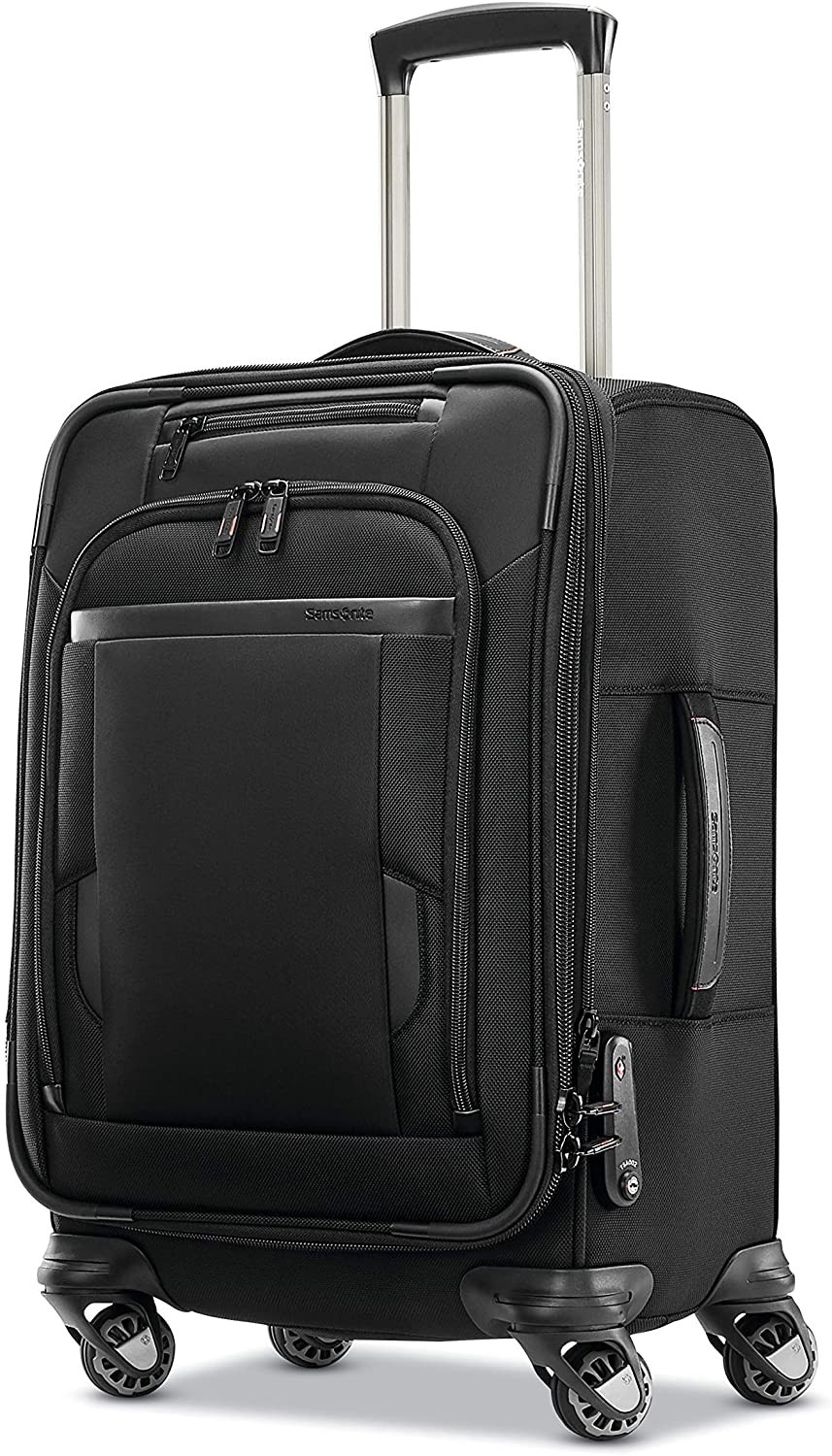 

Дорожный чемодан Samsonite Pro Softside, расширяемый с вращающимися колесами, черный, 127373, 21 дюйм