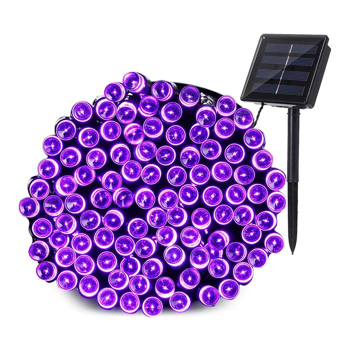 

Гирлянда светодиодная на солнечной батарее 100 LED фиолетовый 12м (9012MD)