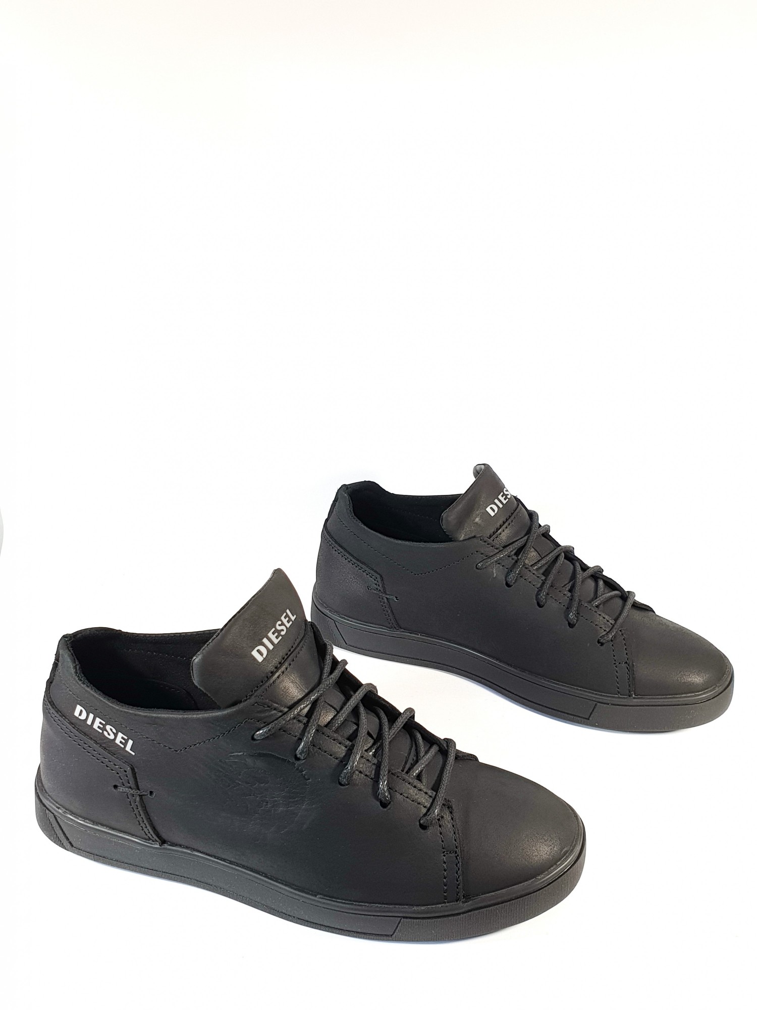 

Мужские кеды Diesel кожаные 41 Черный