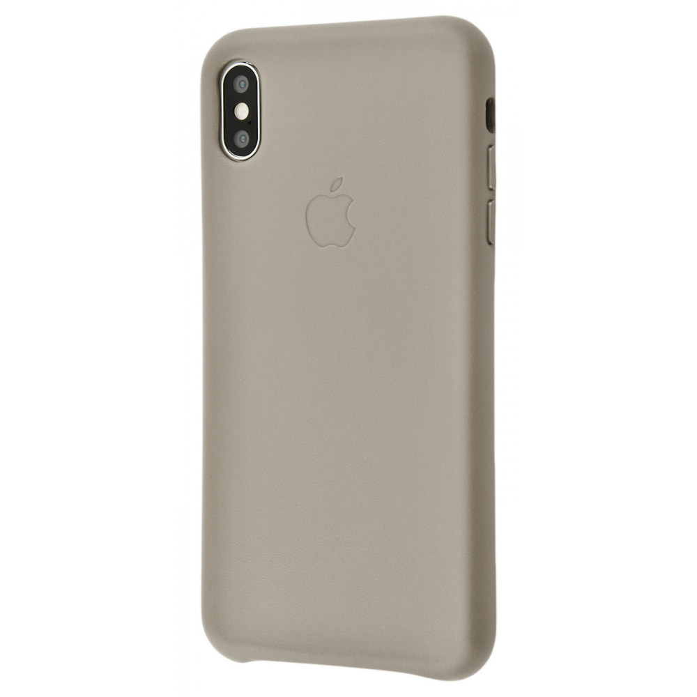

Чехол PRC Leather case iPhone Xs Max taupe Серый