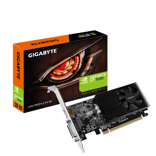

Видеокарта GeForce GT1030 Gigabyte 2Gb DDR4 Low Profile (GV-N1030D4-2GL)