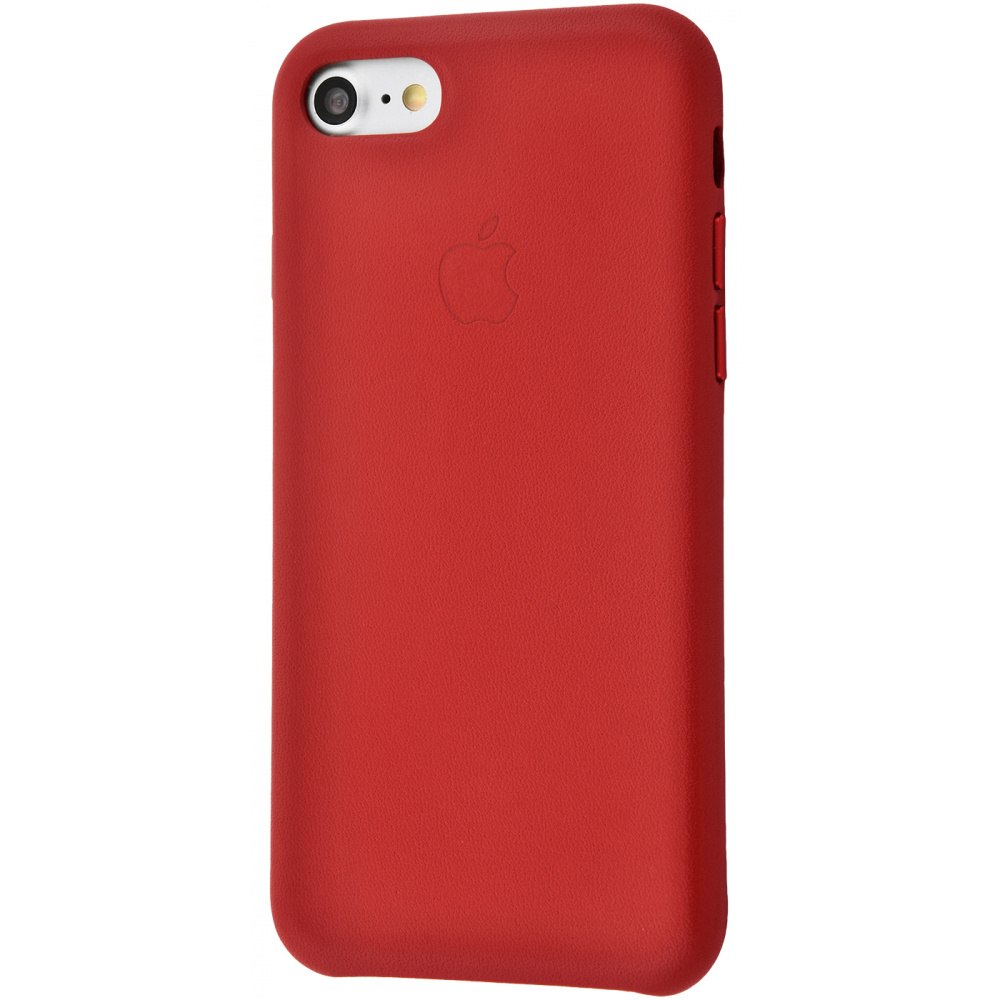 

Чехол с мягкой подкладкой PRC Leather case iPhone 7/8/SE 2 red Красный