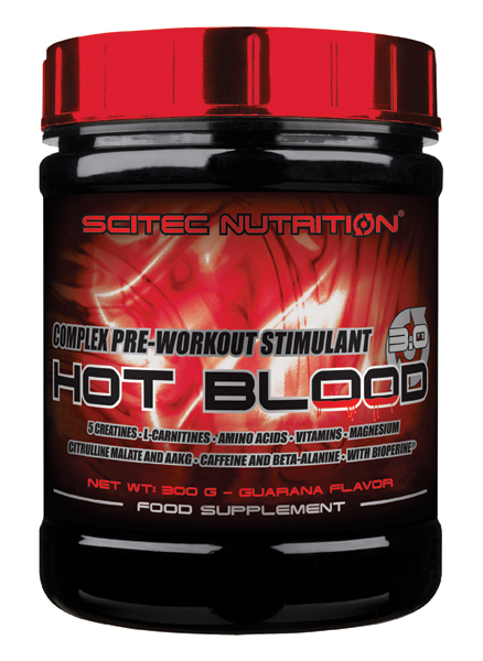 

Энергетик перед тренировкой Hot Blood 300 gr SCITEC NUTRITION гуарана
