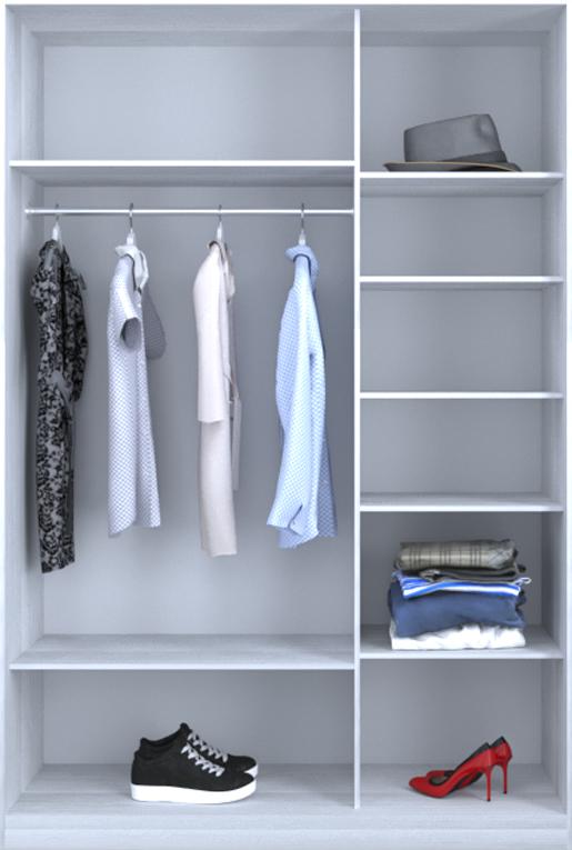 

Гардероб открытый Luxe CLS-1 190 x 230 x 60 см Белое дерево